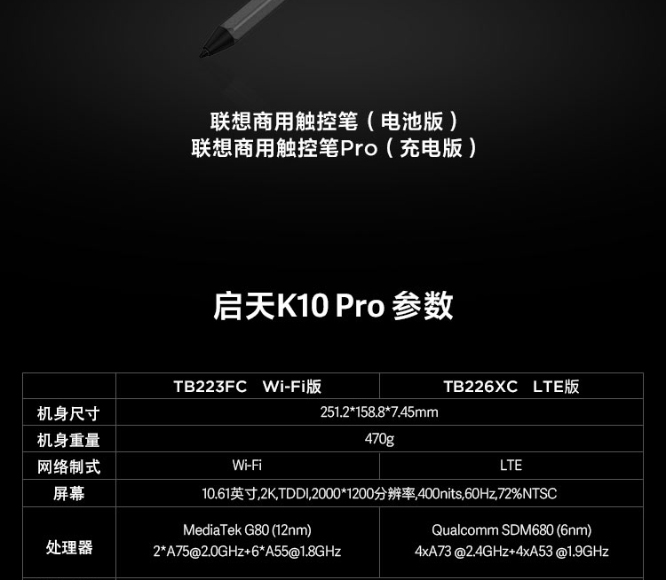 聯想啟天K10 Pro LTE